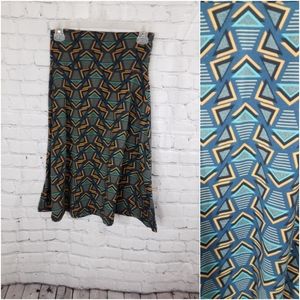 ⭐️4/$20 Lularoe Azure Skirt Triangle Pattern